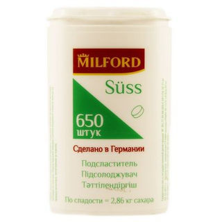 Заменитель сахара Милфорд зюсс 650 таблеток